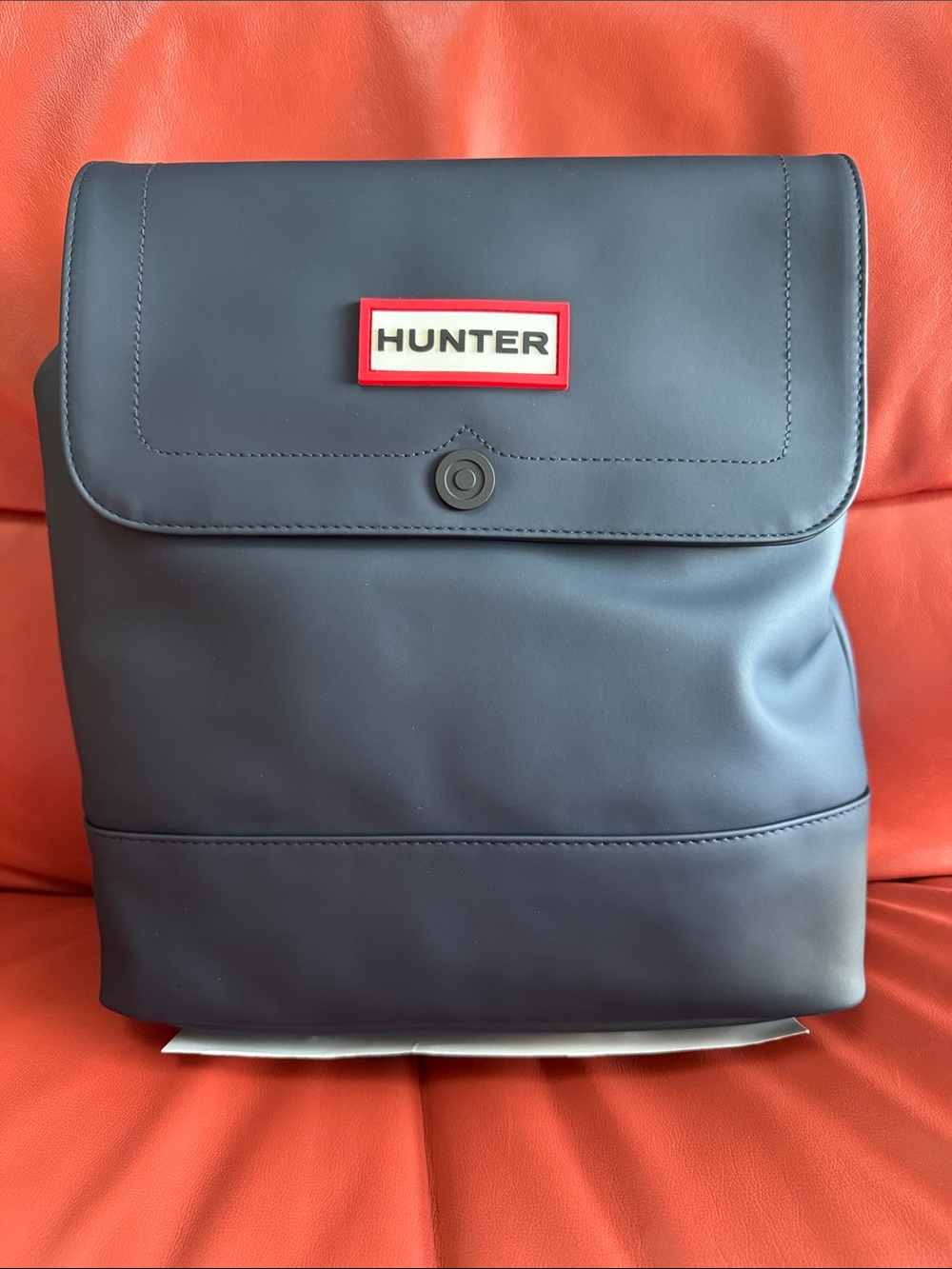 NWT Hunter for Target Medium Navy Blue Backpack Bag w/ Yellow Interior